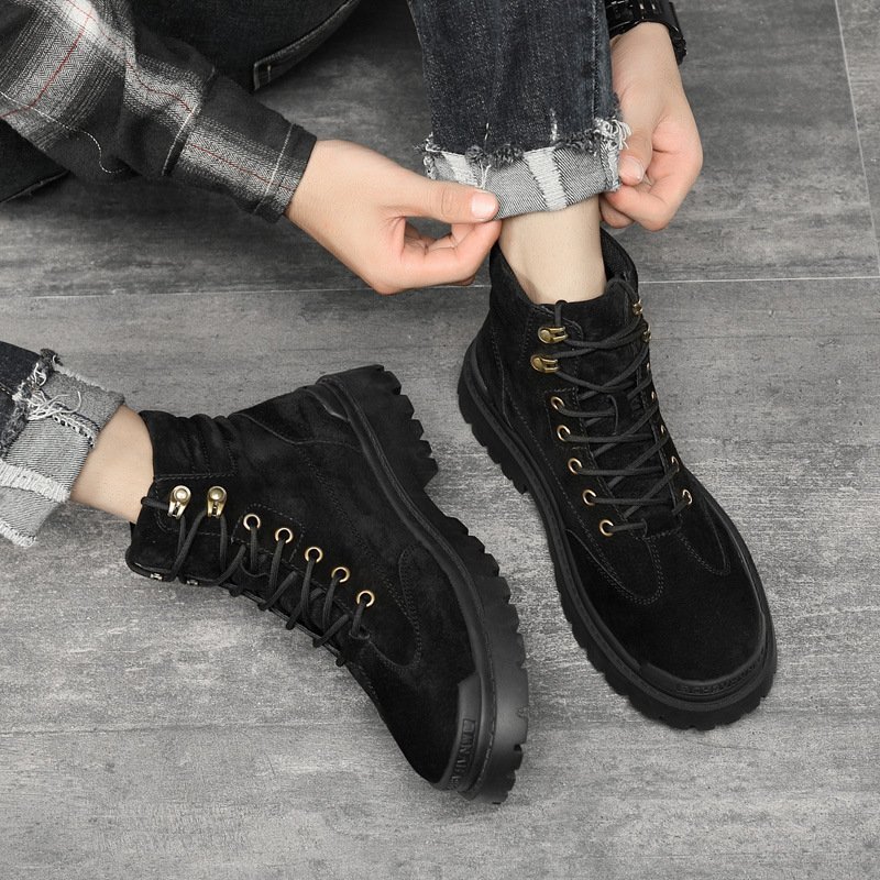 Autumn personalized men's high-top shoes new trend Martin boots tide shoes factory direct sales